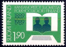 Finlandia 1989 Liceo Pubblico Libro Istruzione Informatica Studenti 1v MNH
