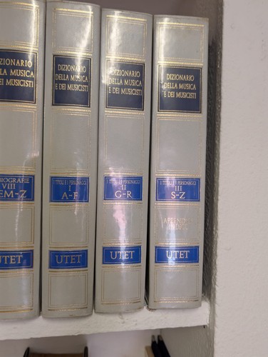 Dizionario della musica dei - della, e
