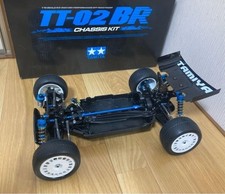 TAMIYA TT-02BR 1/10 RC kit telaio auto usato con parti incluse fuoristrada...