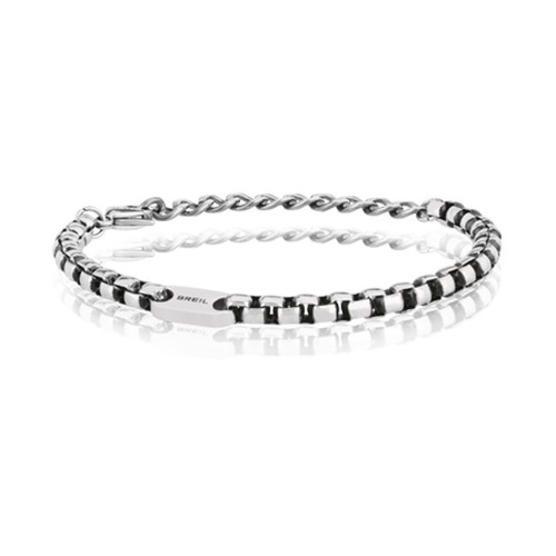 Bracciale uomo acciaio - acciaio, blacken