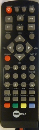 Dvb 2500 mpman - 2500, telecomando