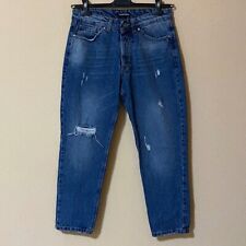 Black Sunday Ripped Jeans Blu 42 Streetwear Effetto Strappato Casual Sportivo