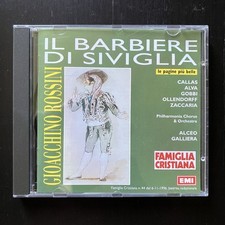 CD IL BARBIERE DI SIVIGLIA Gioacchino Rossini FAMIGLIA CRISTIANA Callas Alva