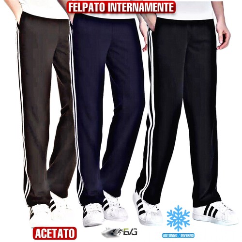 Pantalone tuta acetato diritto - pantalone,