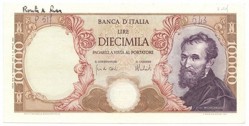 10000 lire errore stampa - 10000,