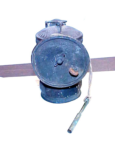 Antica lampada minatore in - da,