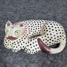 Statuina gatto in legno