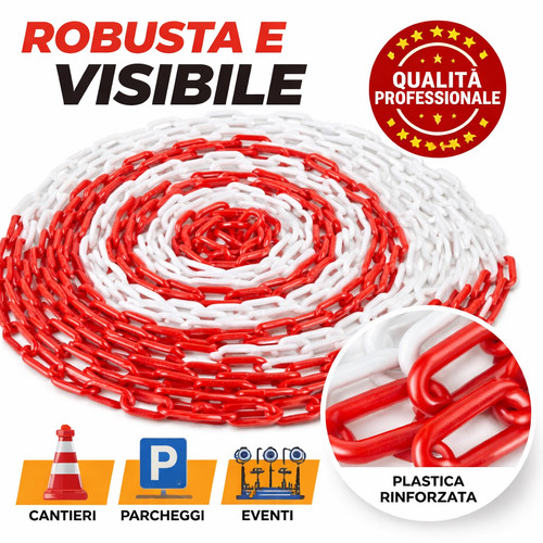 Catena plastica rossa - catena,