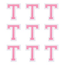 Per lettere ricamo, toppa t