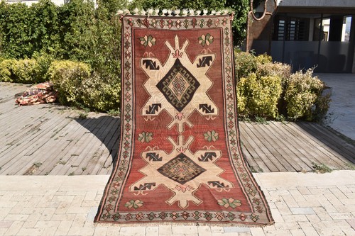 Tappeto turco kilim - tappeto, 58''x117"