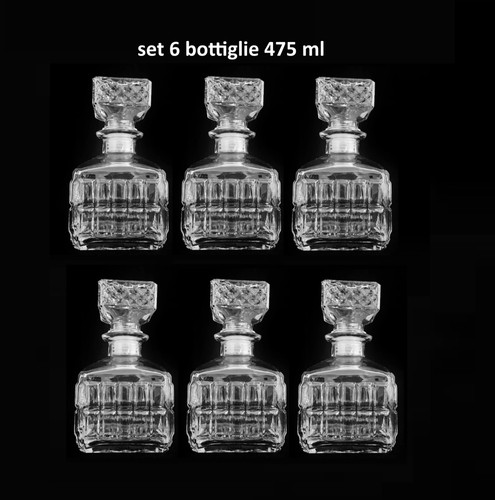 Bottiglie 475ml con tappo - 6,