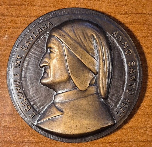 Medaglia dante alighieri - dante,