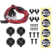 1:10 RC Auto Upgrade Faretti Bianco LED Anteriore Ricerca Luci Set Tappini