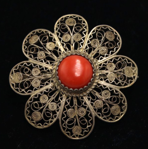 Spilla antica filigrana sarda