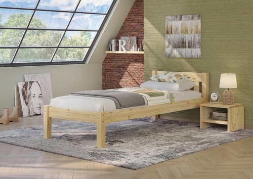 Letto singolo legno - letto,