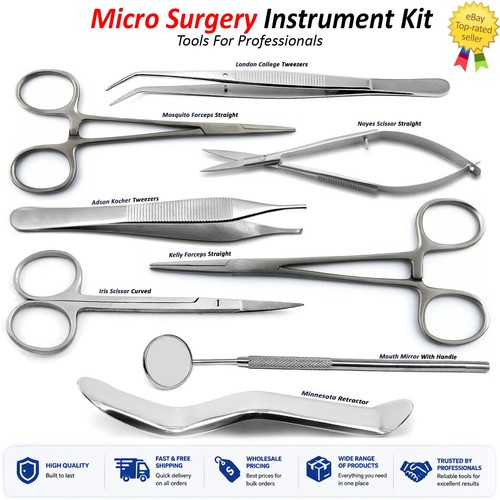 Kit 8pz microchirurgia minore - microchirurgia,