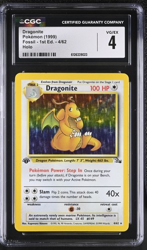 Cgc dragonite 62 holo - cgc,