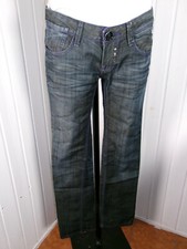 Pantalon jean noir/bleu droit