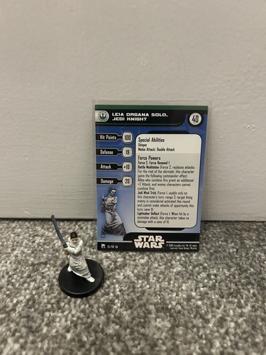Star wars miniatures leia - star,