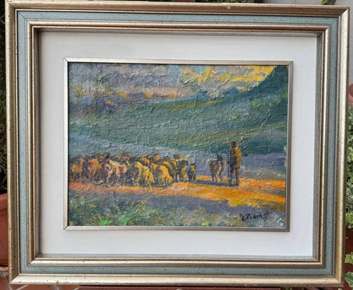 Dipinto olio tela aurelio - dipinto,