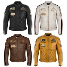 Giubbotto moto pelle - pelle, da