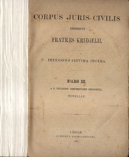 Corpus juris civilis. Pars
