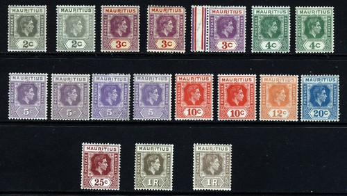 Mauritius 1938 49 set - mauritius, vi