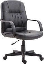 Icon Space Sedia Ufficio da Scrivania Operativa Girevole Regolabile Nero 5D1114