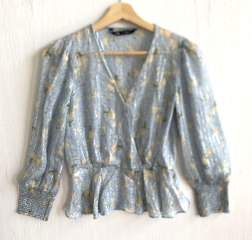 Blusa zara blu - blusa, trasparente