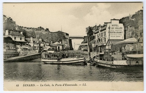 1920s postcard boats porte - 1920s,