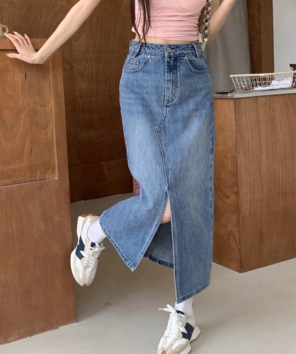 Gonna donna lunga denim - donna,