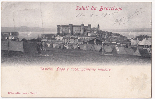 P03957 cartolina bracciano - cartolina,