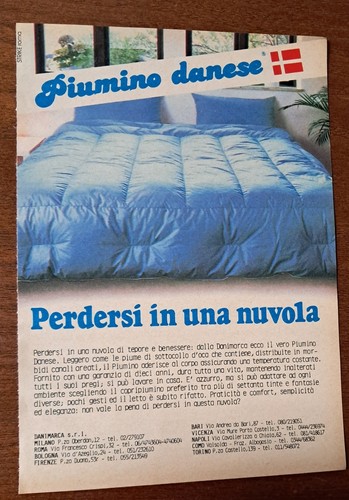 Pubblicità piumino danese - piumino,