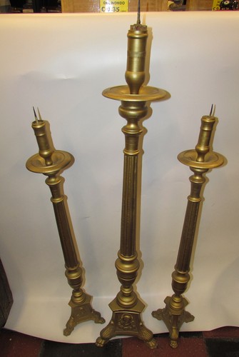 Trittico candelabri da - trittico, di