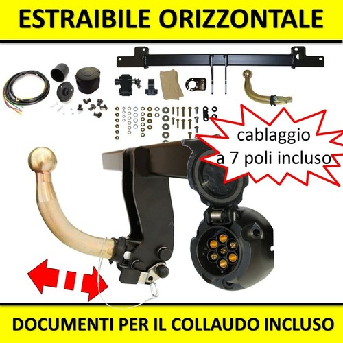 Gancio traino estraibile opel - gancio,
