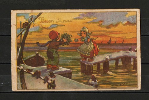 Cartolina augurali buon - cartolina,