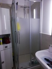 BOX DOCCIA ANGOLARE CON VETRO TRASPARENTE, 80X80X185 CM