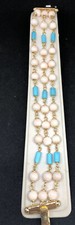 Bracciale tre fili turchese - bracciale,