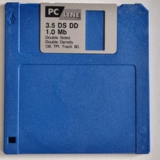 1x FLOPPY DISK BIANCO 3,5"