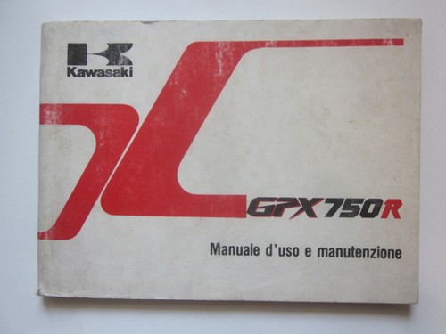 Kawasaki gpx 750 manuale uso - 750,