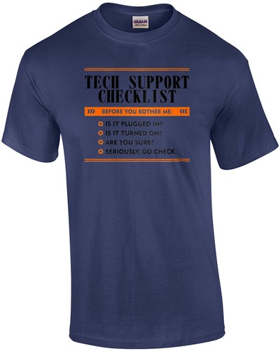 Tech support checklist - support,