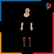 Pastore napoletano testa mani piedi terracotta Vecchietto 30 cm occhi di vetro