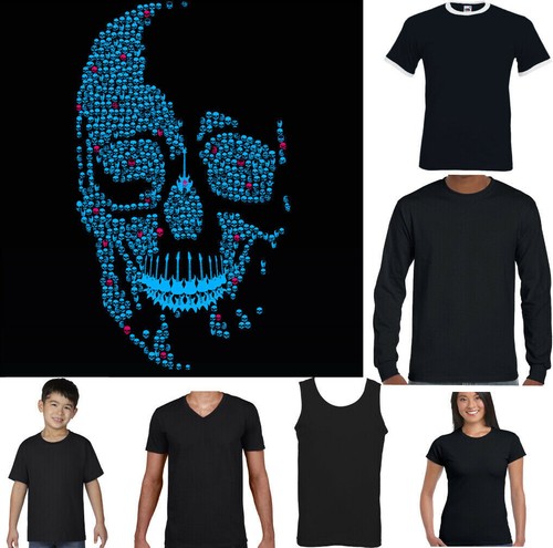 Chitarra teschio shirt - teschio, t-shirt