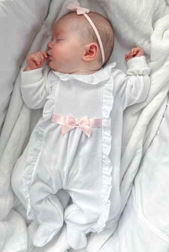 Pagliaccetto bianco bambina - pagliaccetto,