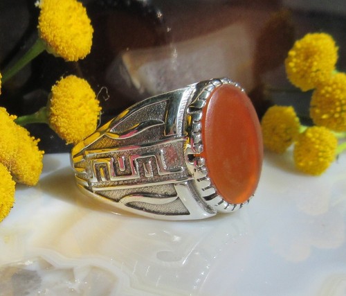 Anello orientale onice - Ω,