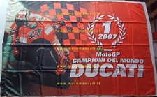 Ducati bandiera Casey Stoner campione del mondo MotoGP 2007 originale nuova