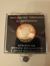 Bimillenario Virgiliano IL SESTERZIO d'argento - piombato