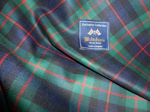 Pura lana tessuto tartan - pura, lana,
