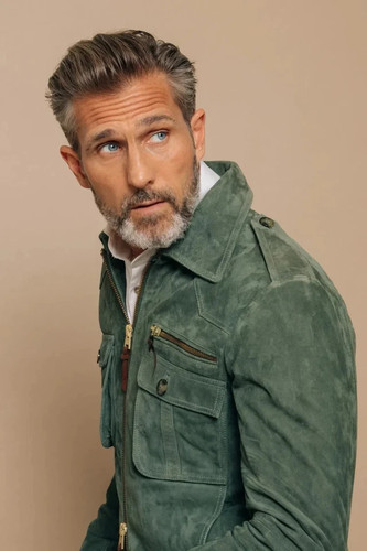 Giacca pelle moto uomo biker