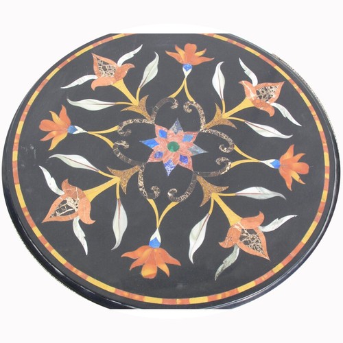 Tavolo rotondo inlay marmo - tavolo,